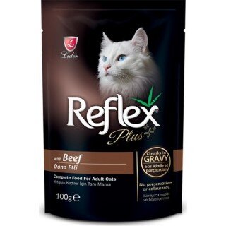 Reflex Plus Biftekli Pouch Soslu 100 gr Kedi Maması kullananlar yorumlar